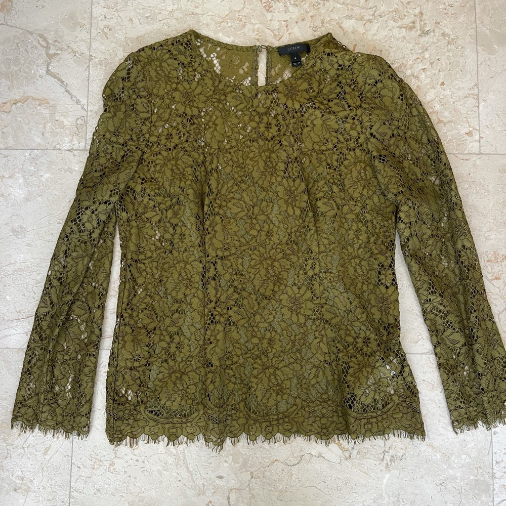 J Crew Lace Top
